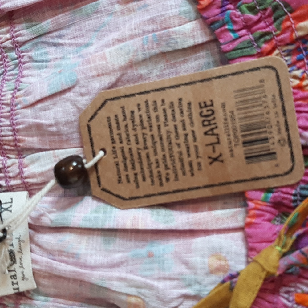 Natural Life Camille Swing Crop Top Size XL New With Tags - Picture 7 of 9